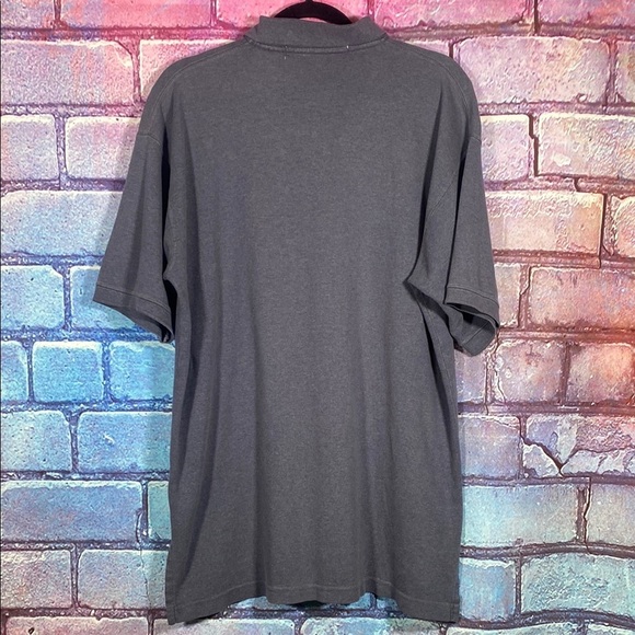 Natural life Gray Cotton Polo Shirt Men's Size L Classic Short Sleeve Casual Top - Picture 3 of 7